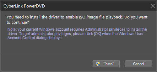 Install virtual drive